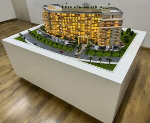 Architectural Scale Model of a Residential Building in dubai