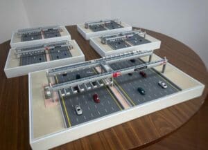 3D Printed RTA Salik Gantry trophy