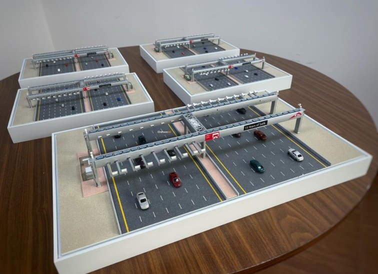 3D Printed RTA Salik Gantry trophy