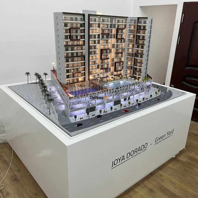 Architectural scale model making of green yards dubai