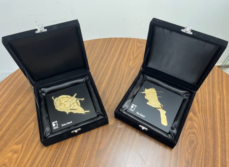 3d printing adnoc island trophy by on point 3d