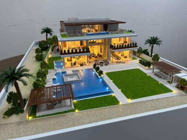 architectural model of a villa, model making dubai