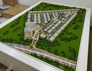 Architectural scale model of master planning