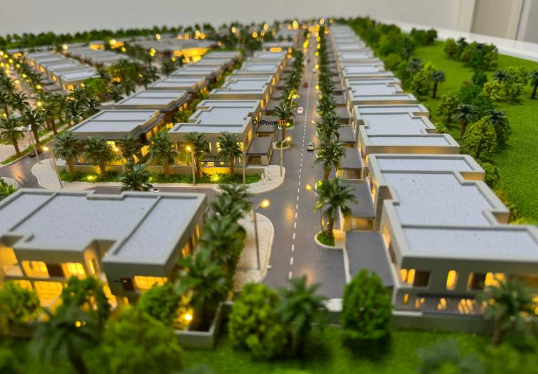 Architectural model making of master plan in dubai