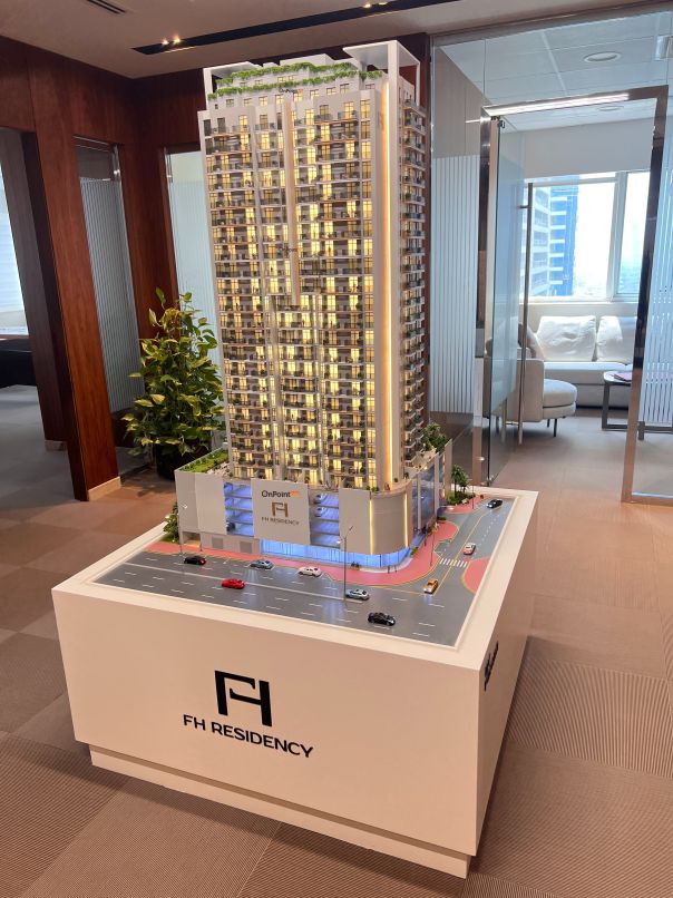 Architectural model of FH tower residency by vantage properties