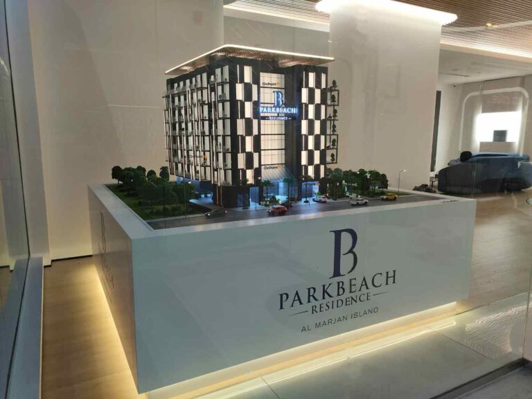 Architectural Scale Model of Park Beach 2 in Dubai