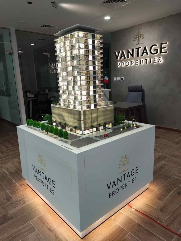 Architectural Scale Model of Vantage Building in Dubai